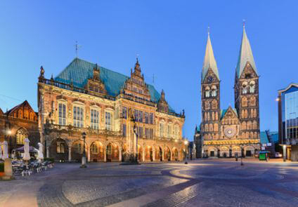 Bremen - Town Hall and Cathedral